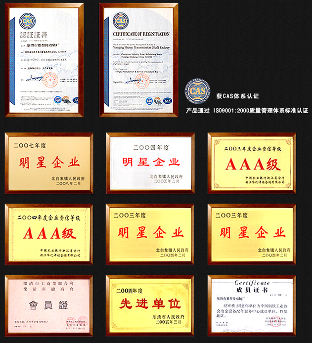 資質榮譽